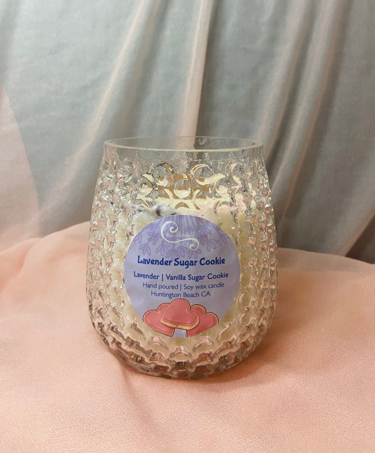 Lavender Sugar Cookie | Clear Glass Vessel
