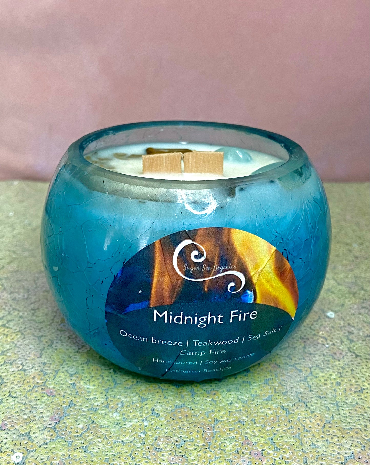 Midnight fire Crystal ball
