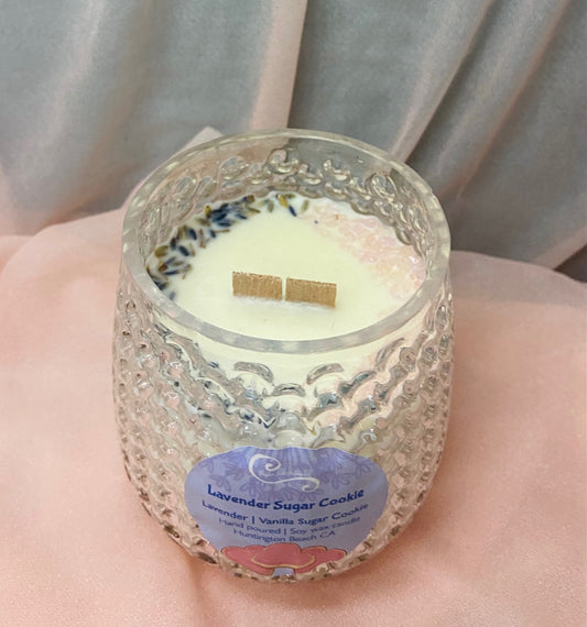 Lavender Sugar Cookie | Clear Glass Vessel